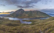 Helsal IV in Iola Bay opposite Mount Rugby, Bathurst Narrows, Port Davey, South West Tasmania